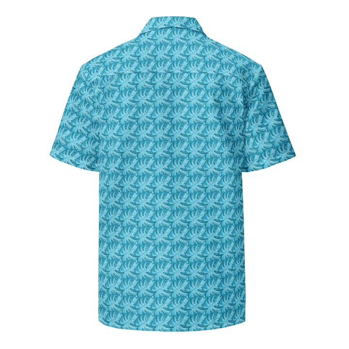 Blue Munch Monstera Hawaiian Shirt product image (2)