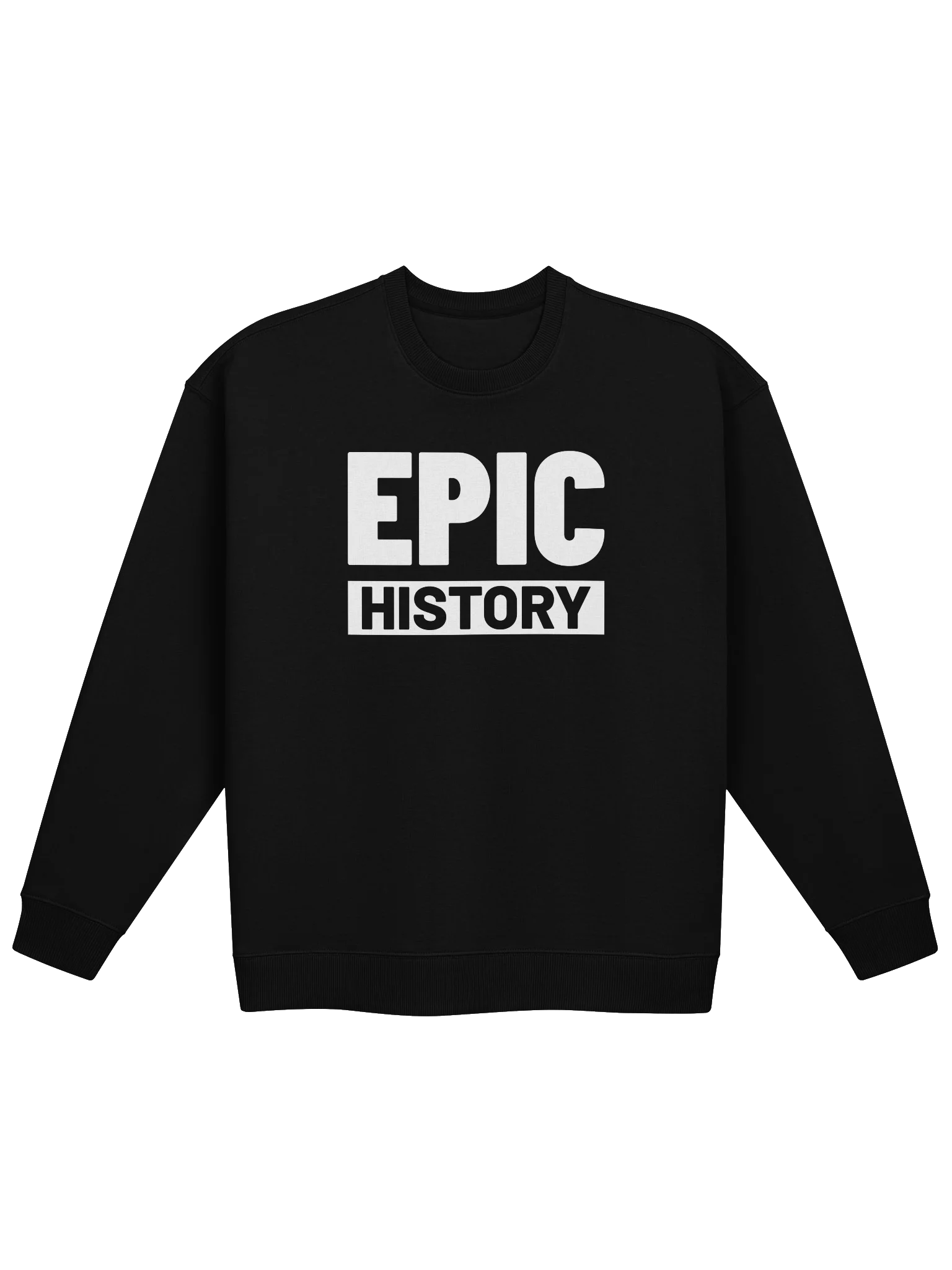 Epic History Logo - Oversized Sweatshirt (White Logo) product image (1)