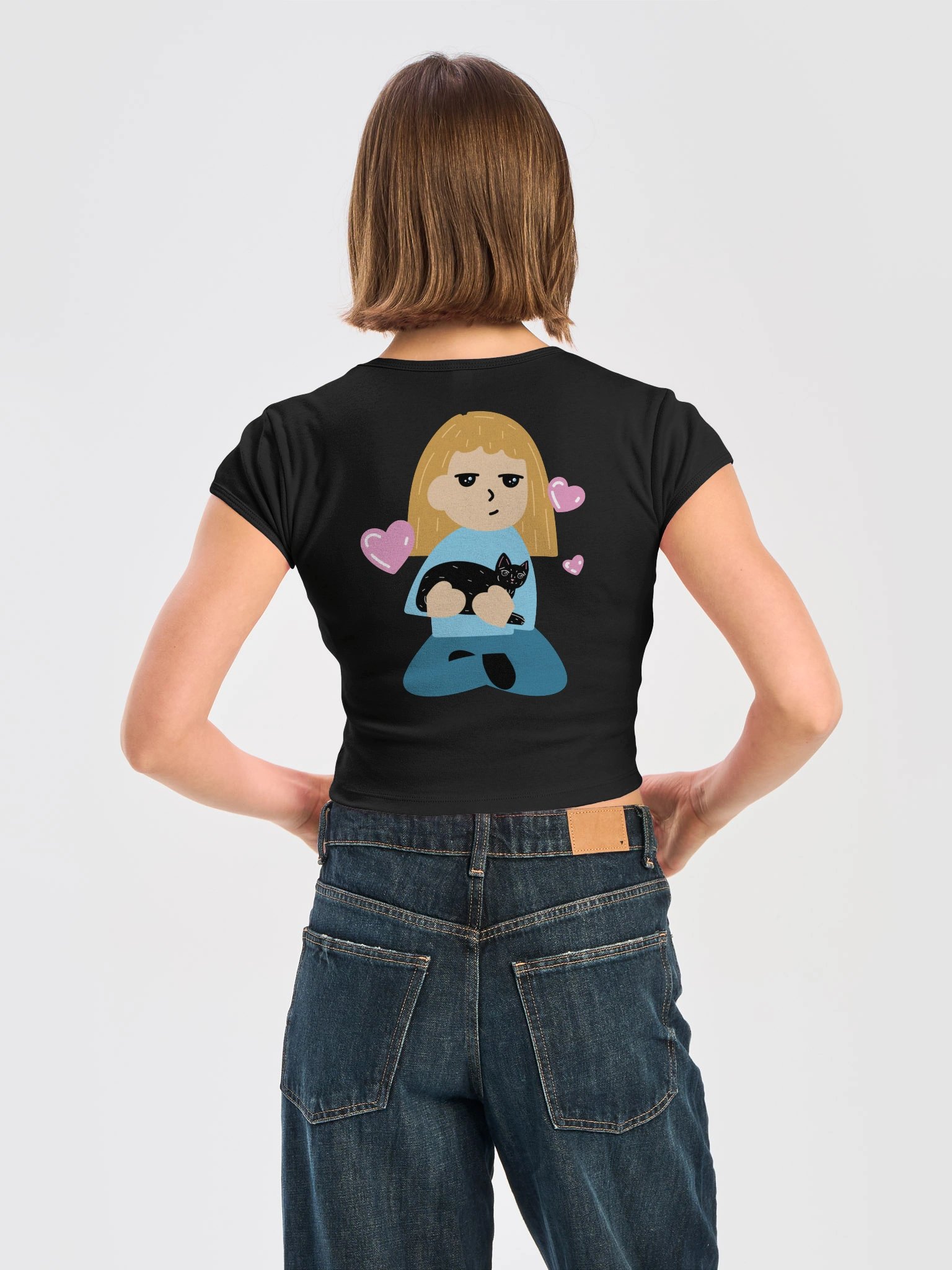 Nobody Prepared Me - Cropped Tee Dark product image (4)