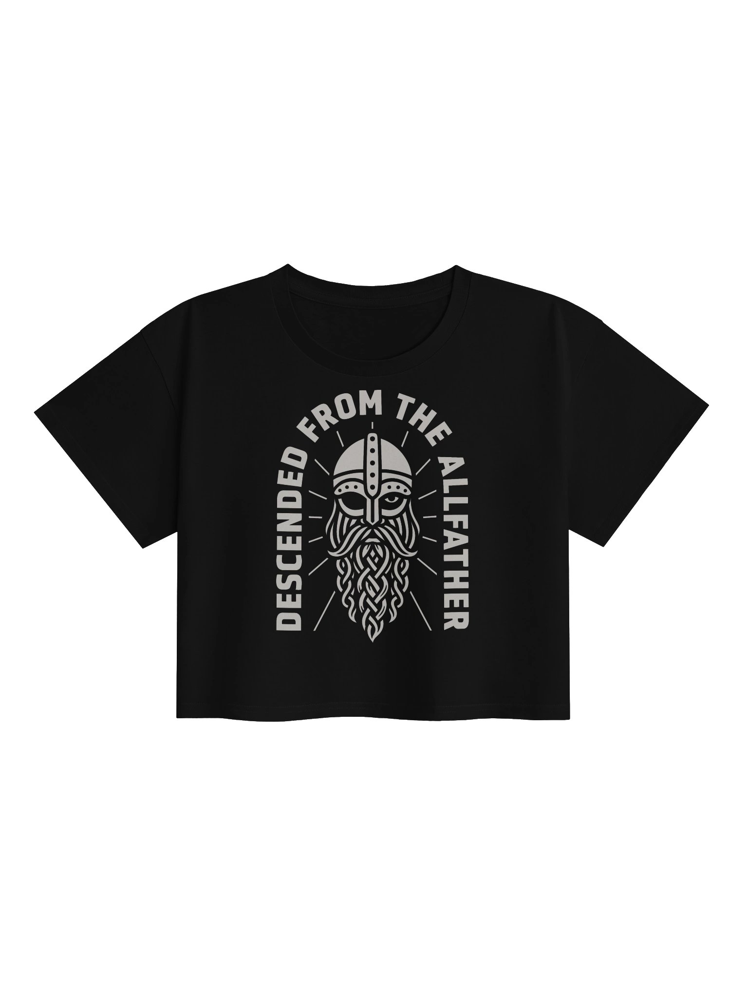 Descended from the Allfather Crop Top product image (3)
