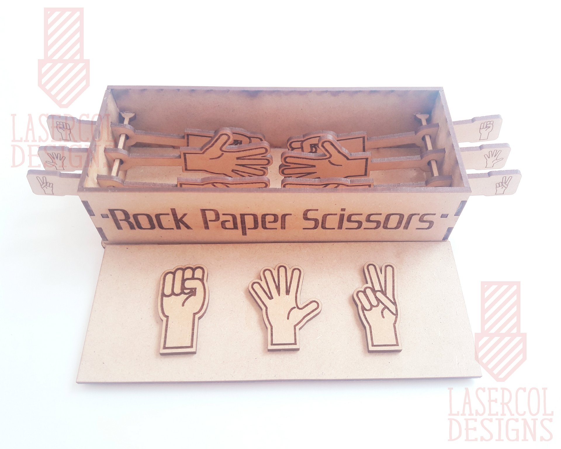 Rock Paper Scissors Game Box - Laser Cut Files product image (2)