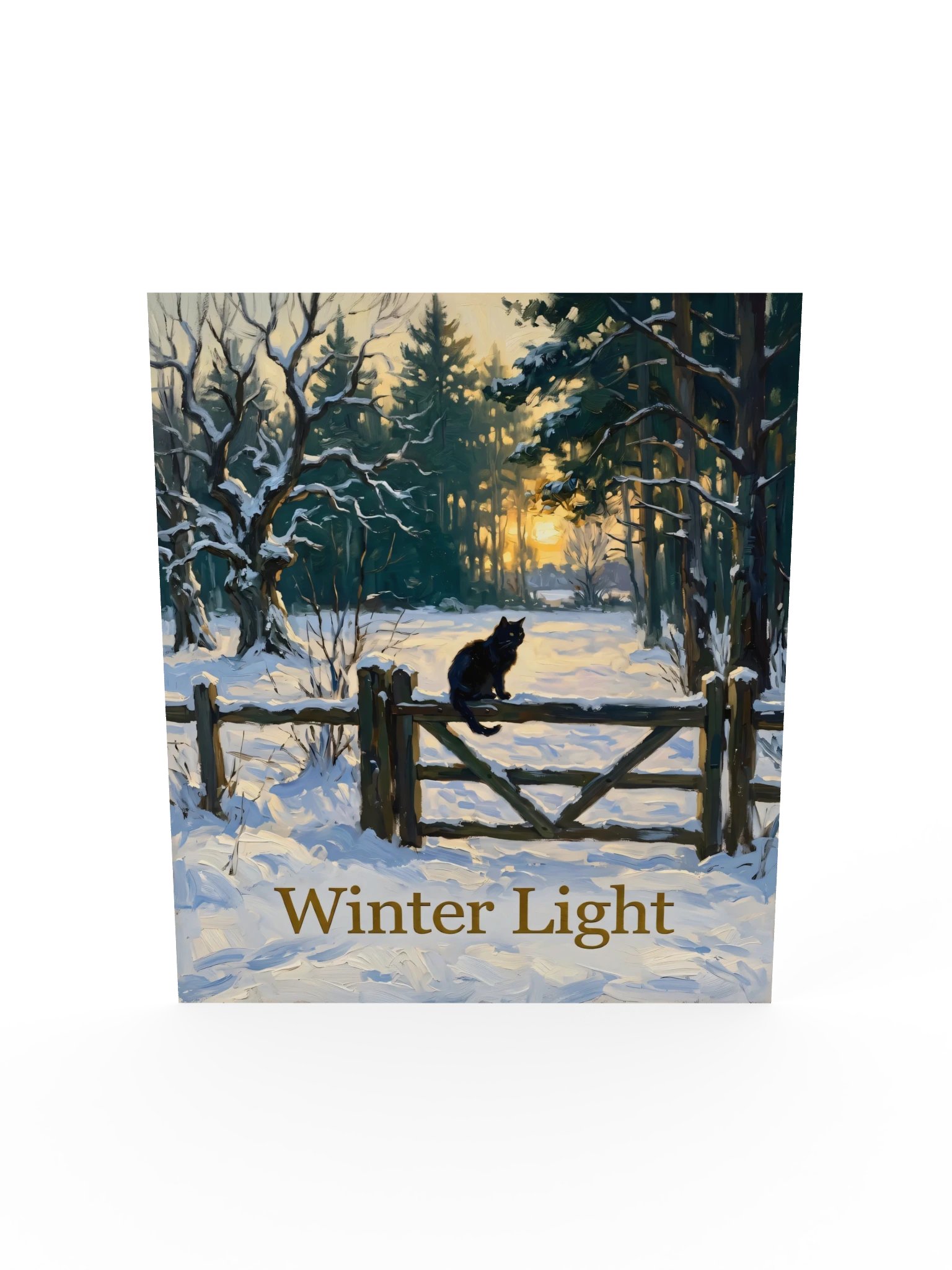 Winter Fence Cat Poster product image (19)