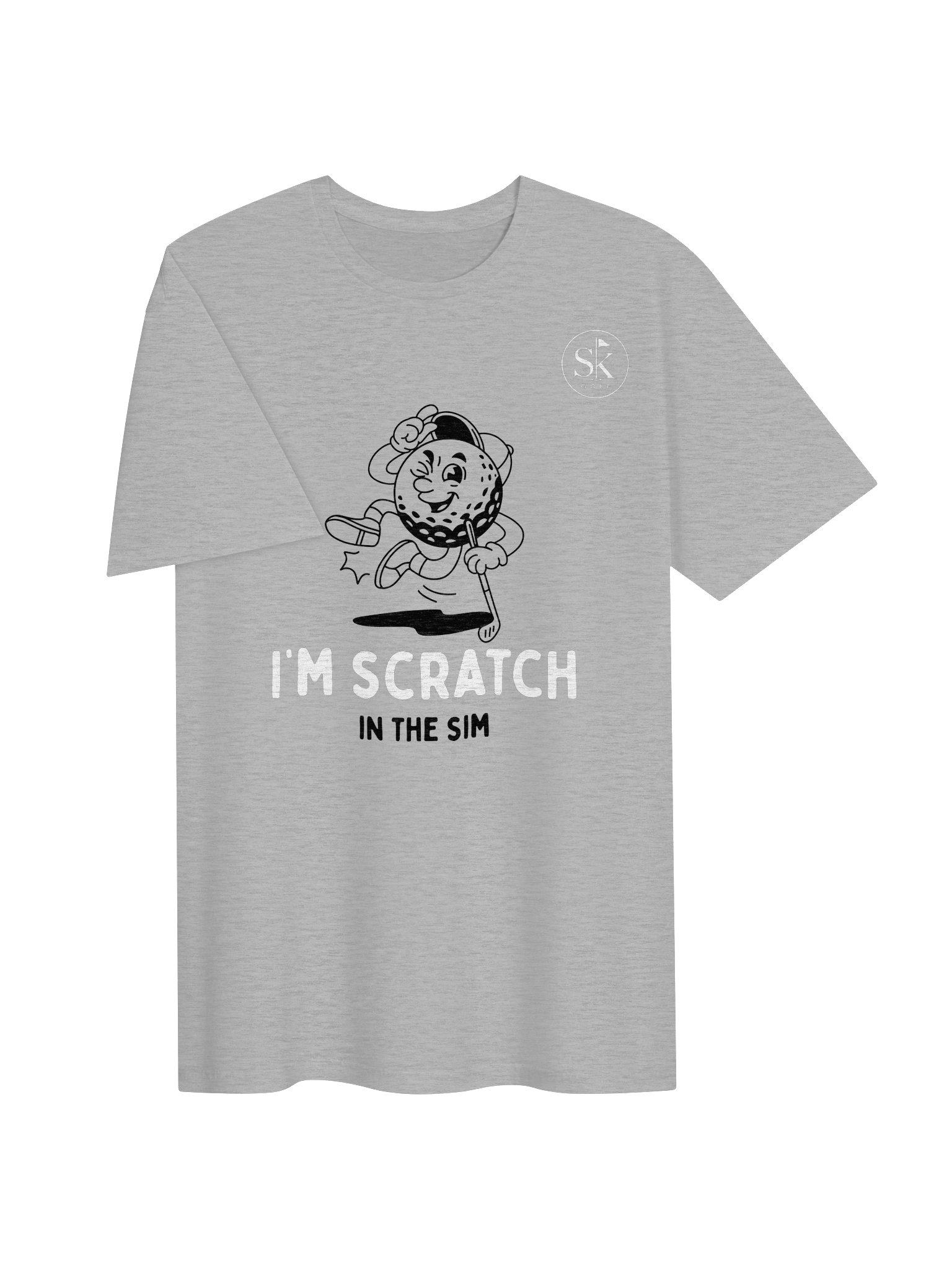 Simulator Scratch Golfer — Golf Simulator T-Shirt product image (3)