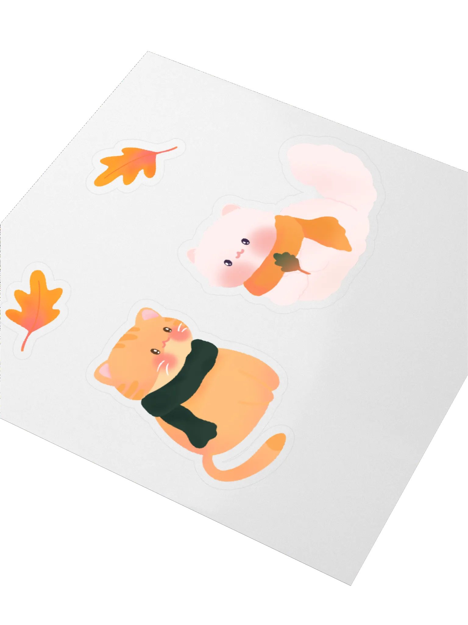 Autumn Cats Vinyl Stickers product image (3)