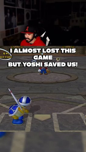 After That Grand Slam That I Gave Up (Rip) I Thought It Was Over But Yoshi Came In Clutch With That Hit To Score 🙏🏽💯 

#mario...