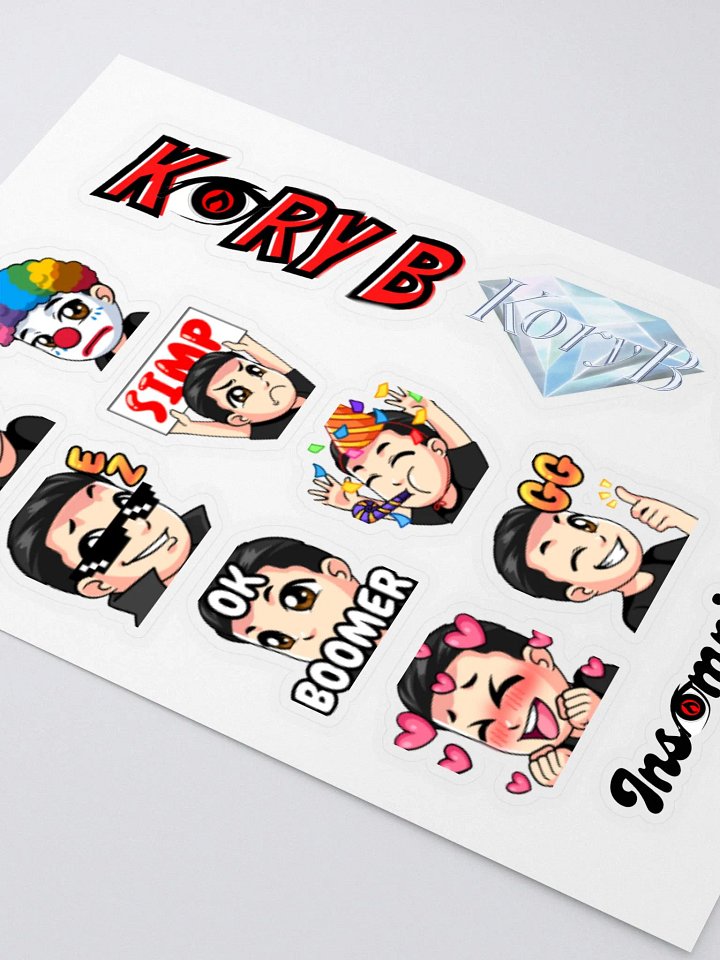 KoryB Emote Sticker Sheet product image (2)