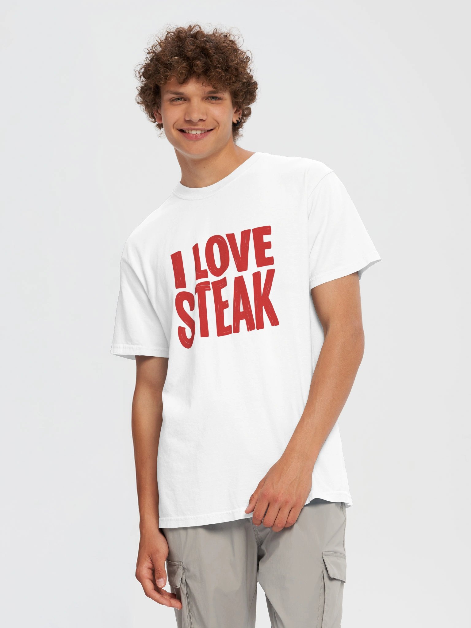 I Love Steak White T-Shirt product image (5)