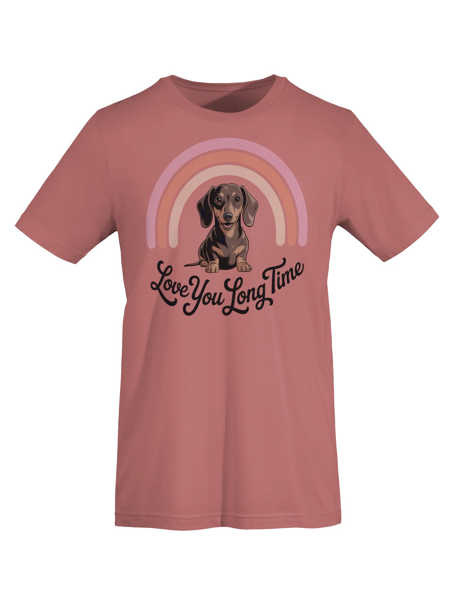 Love You Long Time Dachshund Shirt – Cute Rainbow Wiener Dog T-Shirt, Sweet Dog Lover Gift for Dachshund Moms product image (13)