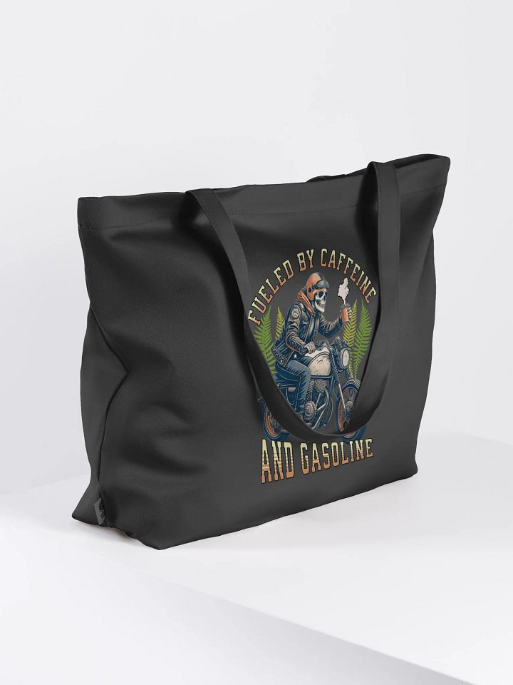 Fueled By Caffeine And Gasoline Skeleton Rider Eco Tote product image (1)