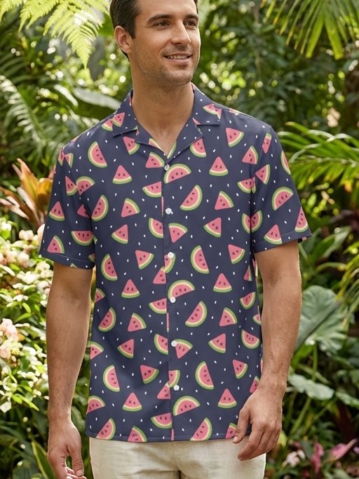 Watermelon Slice Hawaiian Shirt product image (1)