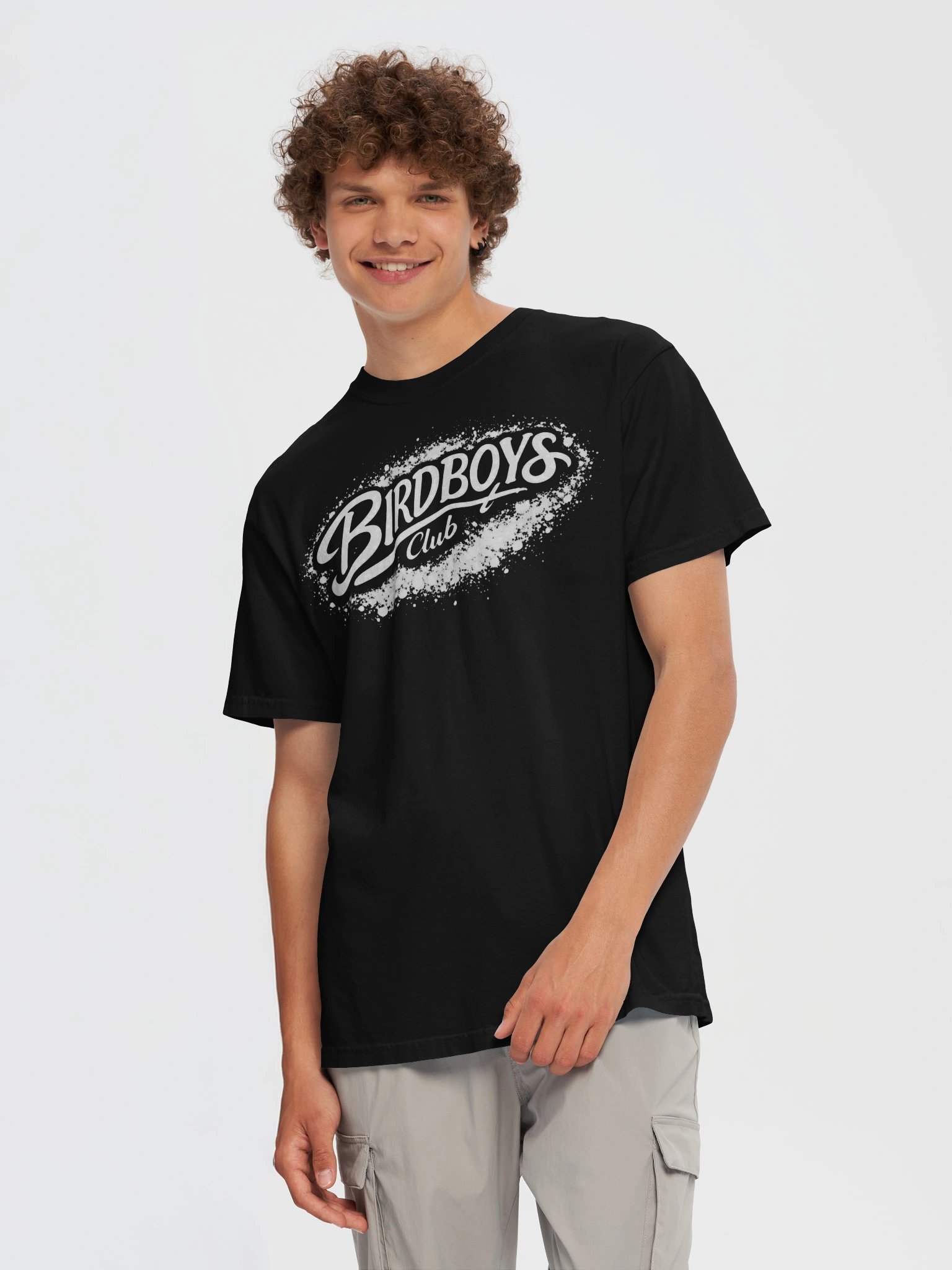 **Above All Society “Bird Boys Club” Black Streetwear T-Shirt** product image (9)