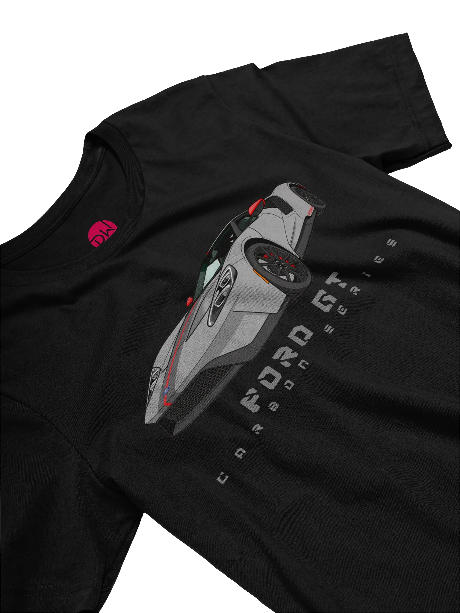 Grey Ford GT Carbon Series Shirt (Retro, Sketch, Silhouette) product image (24)