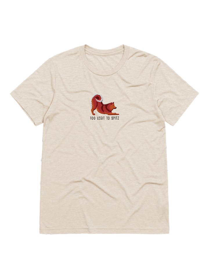 Too Legit to Spitz T-Shirt(Embroidered) of a Finnish Spitz(Red) product image (61)
