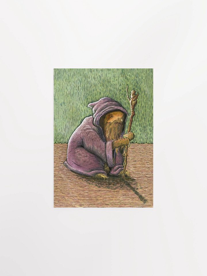 Sloth Wizard Print product image (1)
