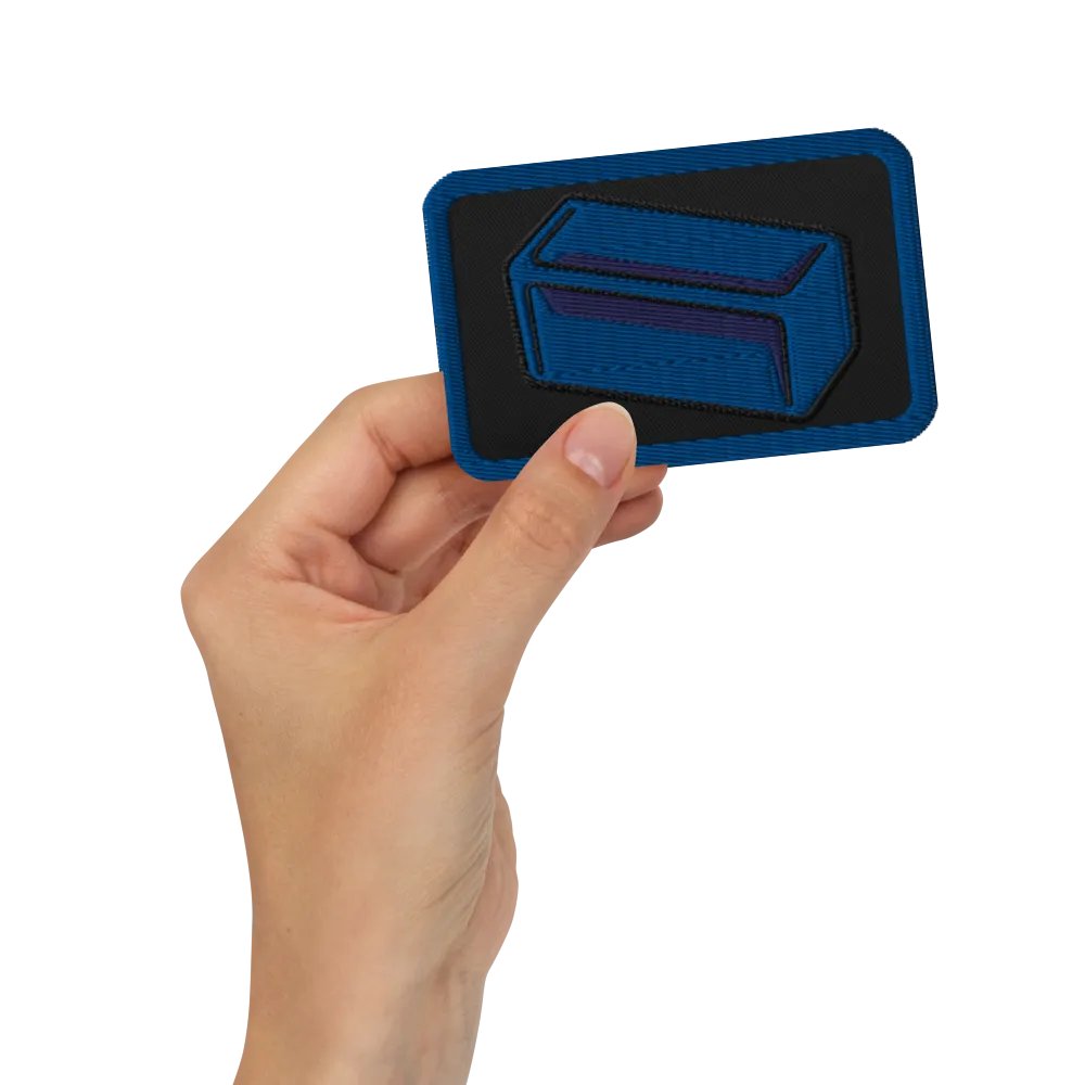 Blue Sample Embroidered Patch product image (2)