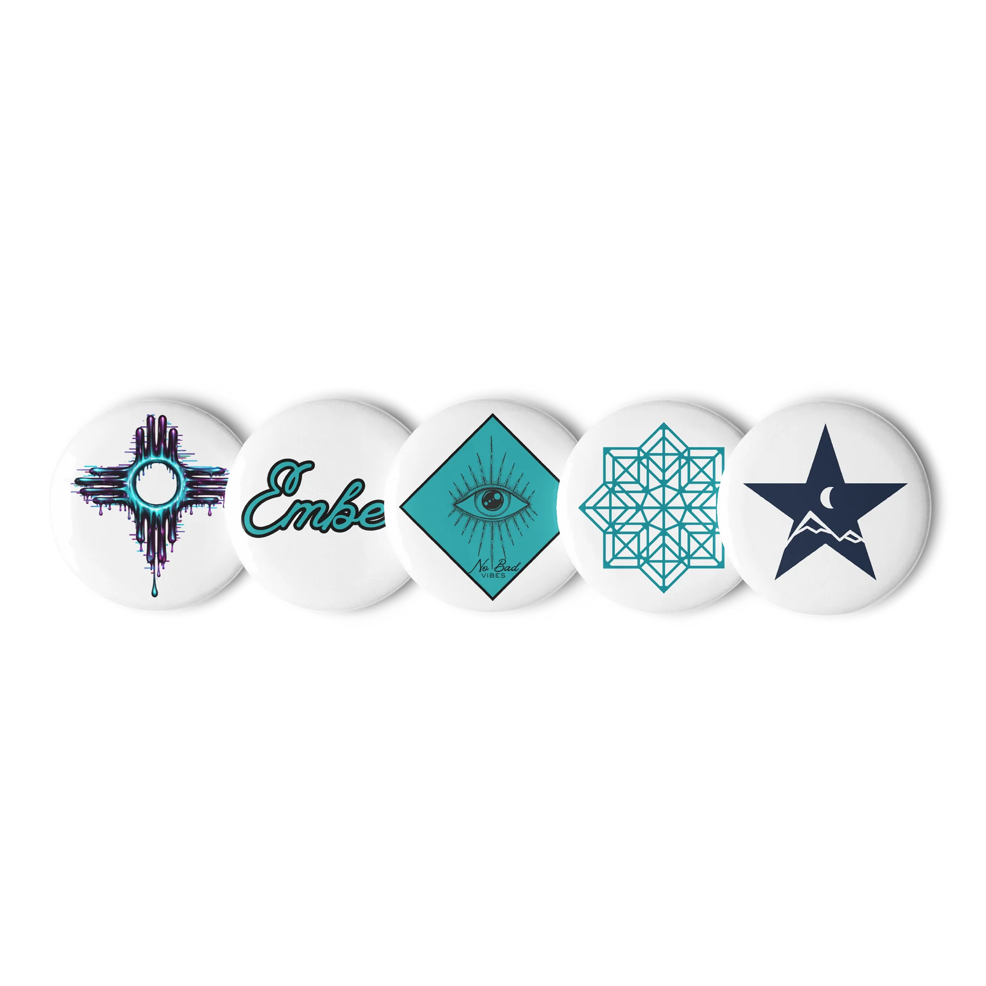 Cosmic Symmetry Pin Buttons Set product image (1)