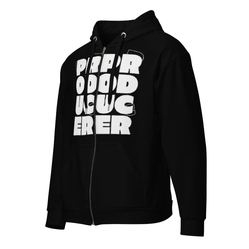PRODUCER Block Type Zip Hoodie - Black product image (4)