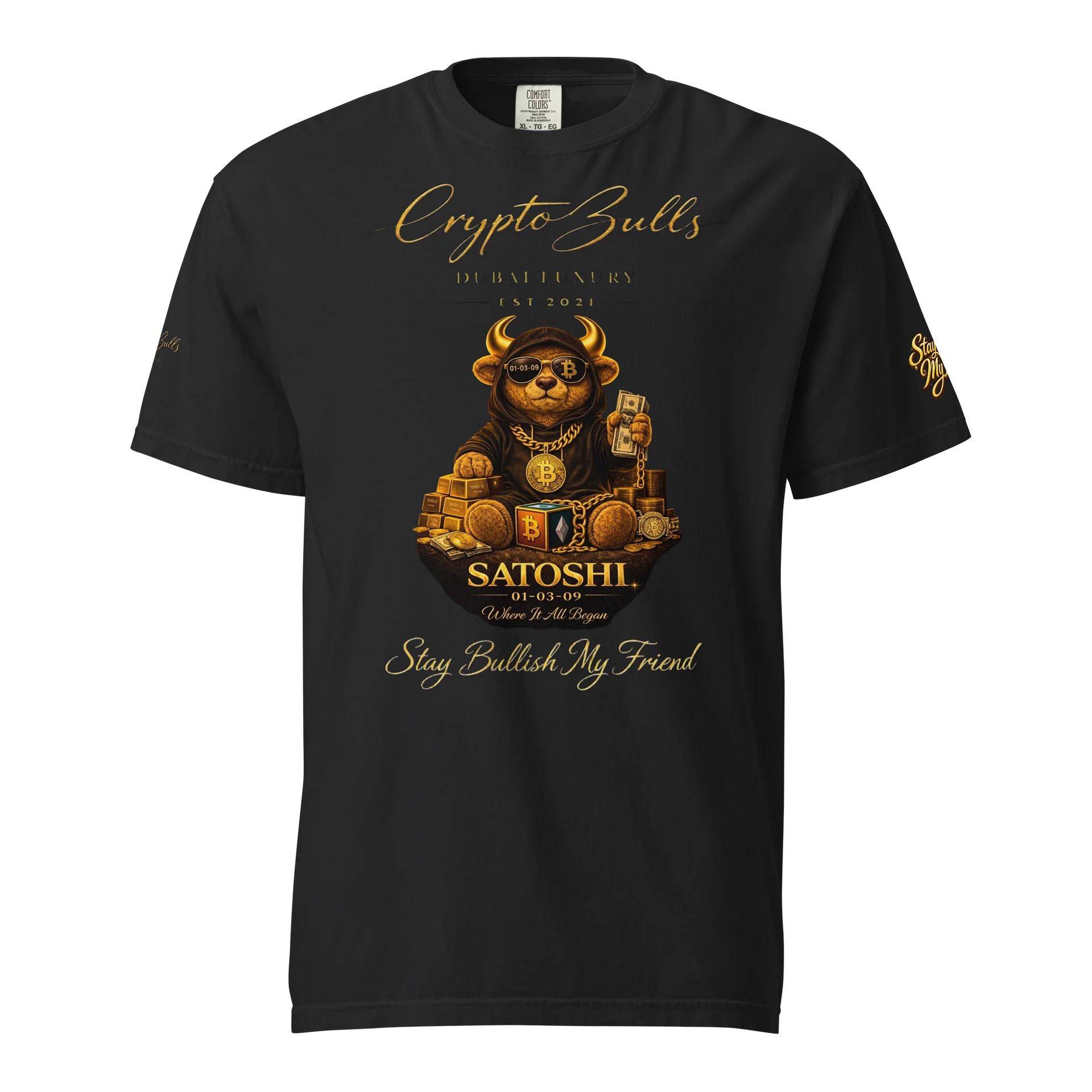 Satoshi Origin Teddy Bull Tshirt - Bullish Collection product image (2)