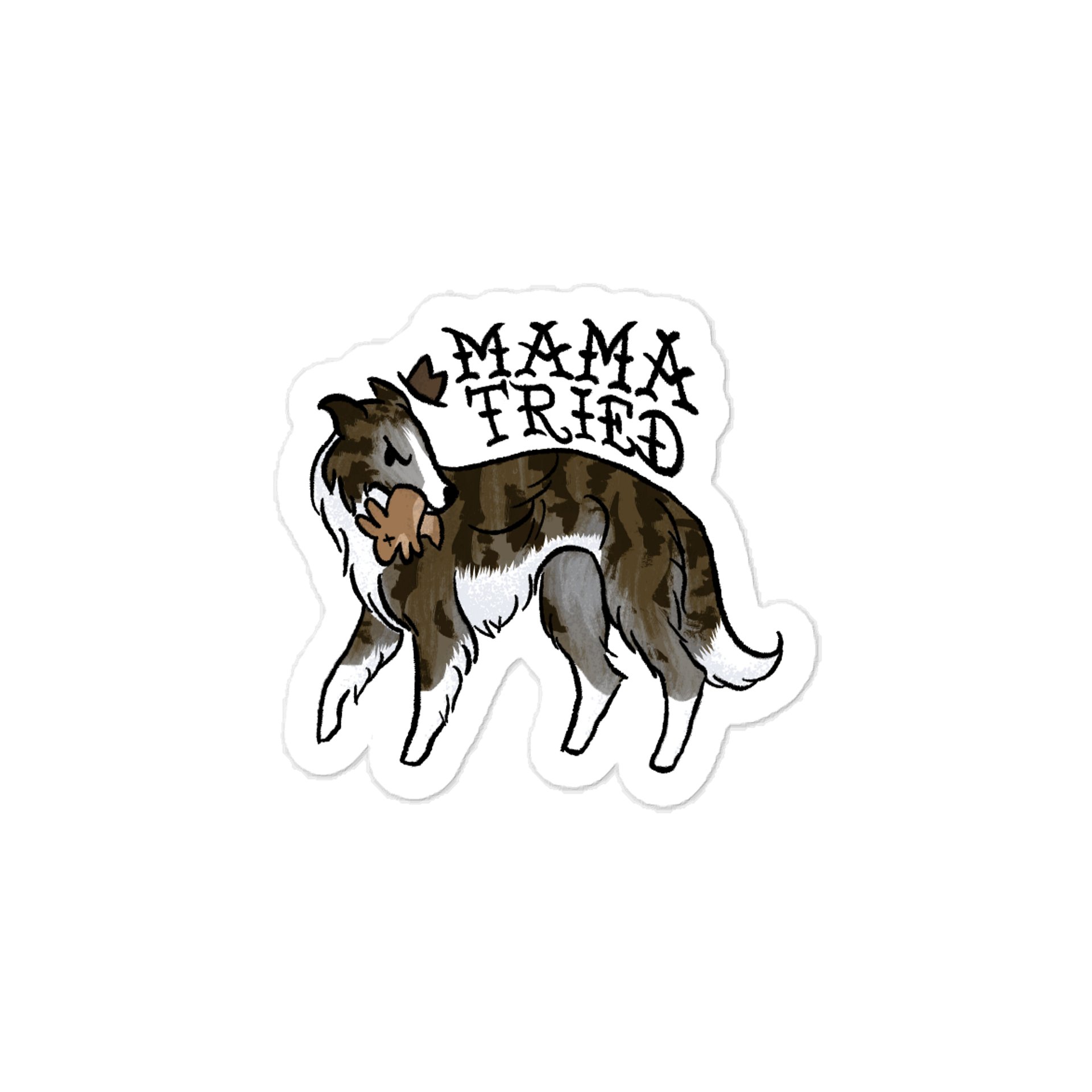 Mama Tried Sticker - Irish Marked Brindle product image (1)