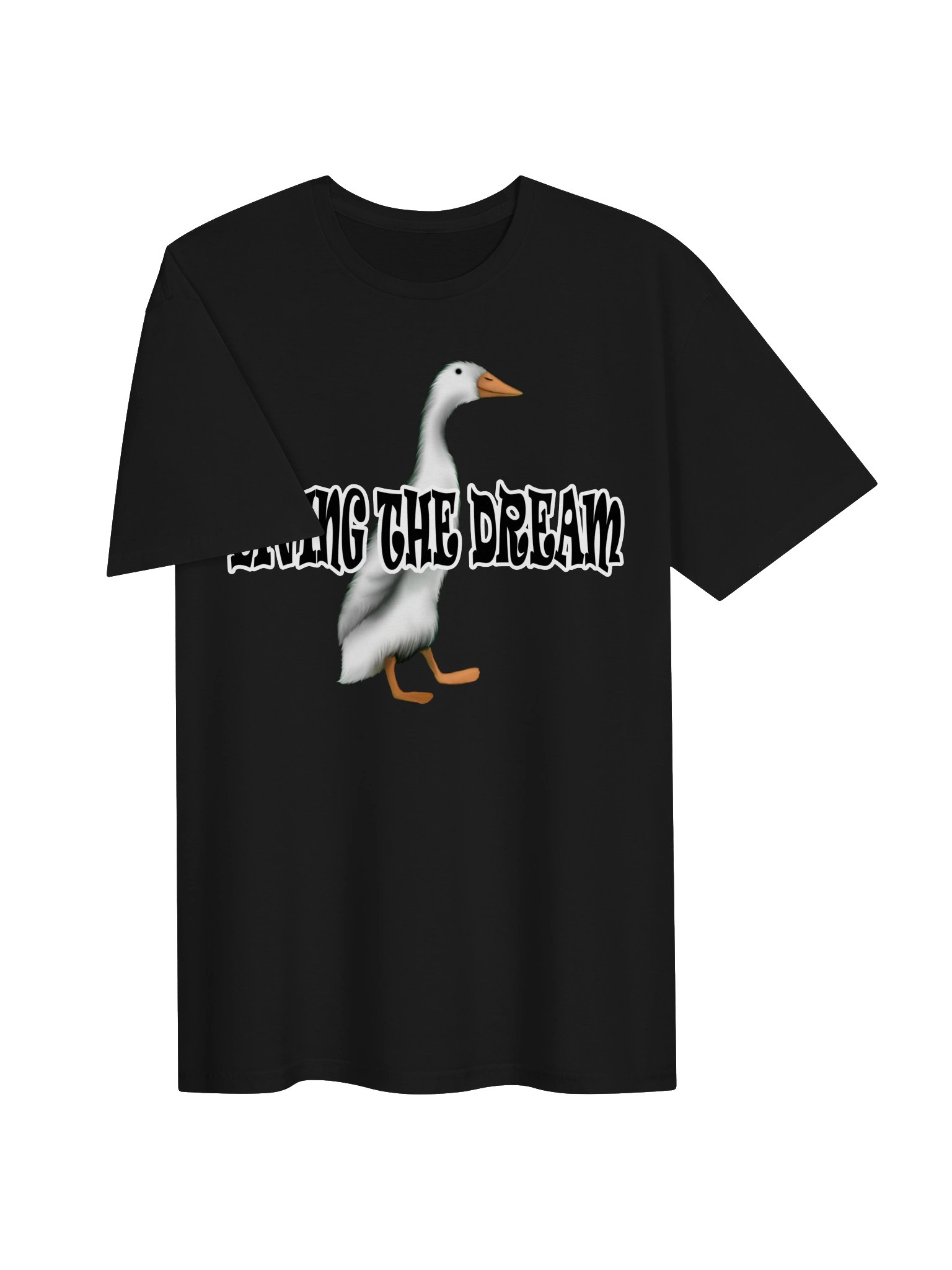Duck "LIVING THE DREAM" T-Shirt. Unisex Gildan Softstyle T-Shirt product image (2)