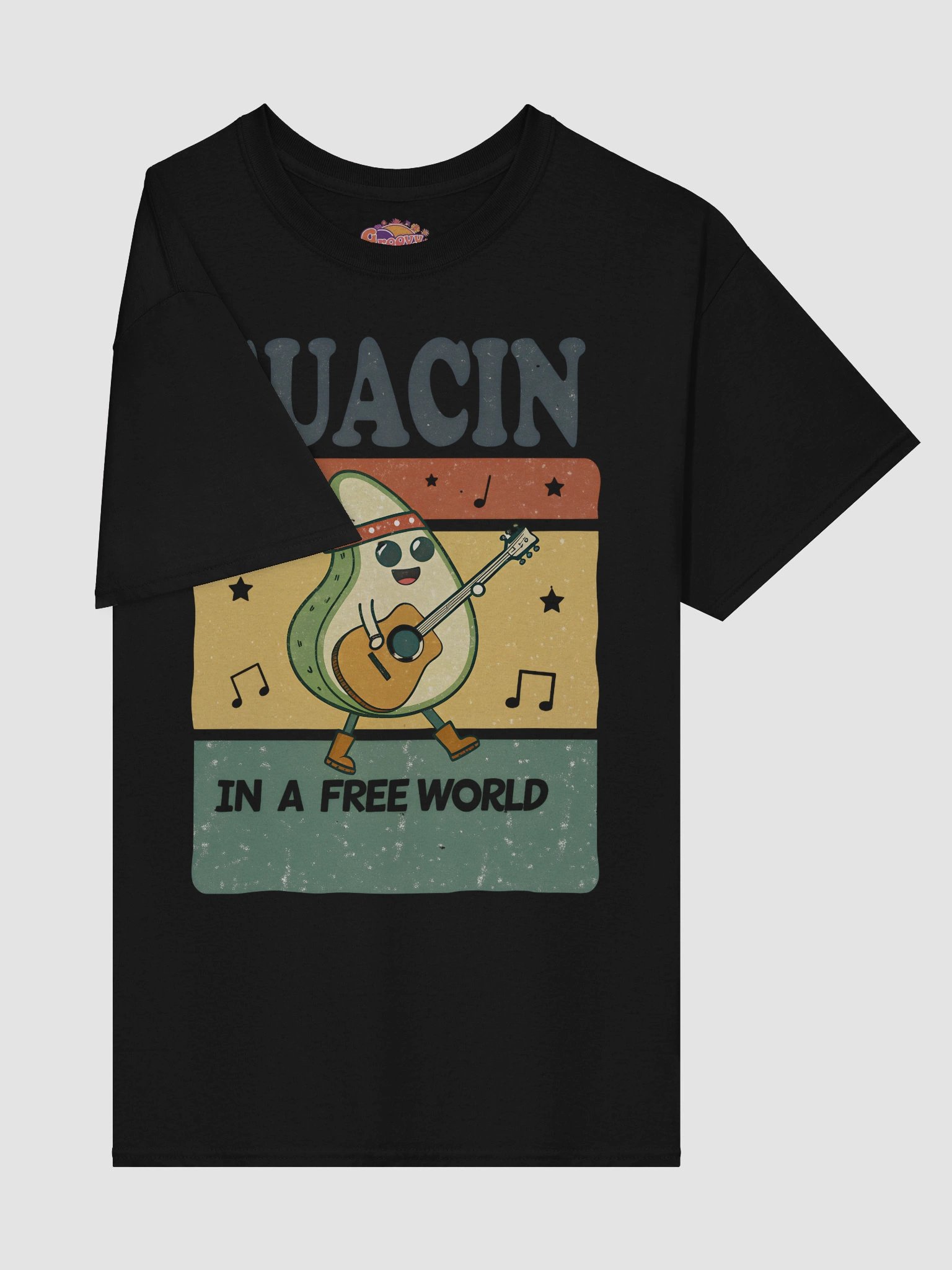 Guacin in a Free World Avocado Guitarist T-Shirt product image (5)
