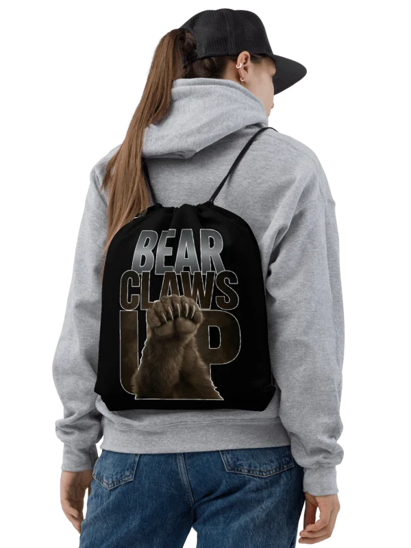 Bear Claws Up Drawstring Backpack | Chicago | Football | Home Locker product image (2)