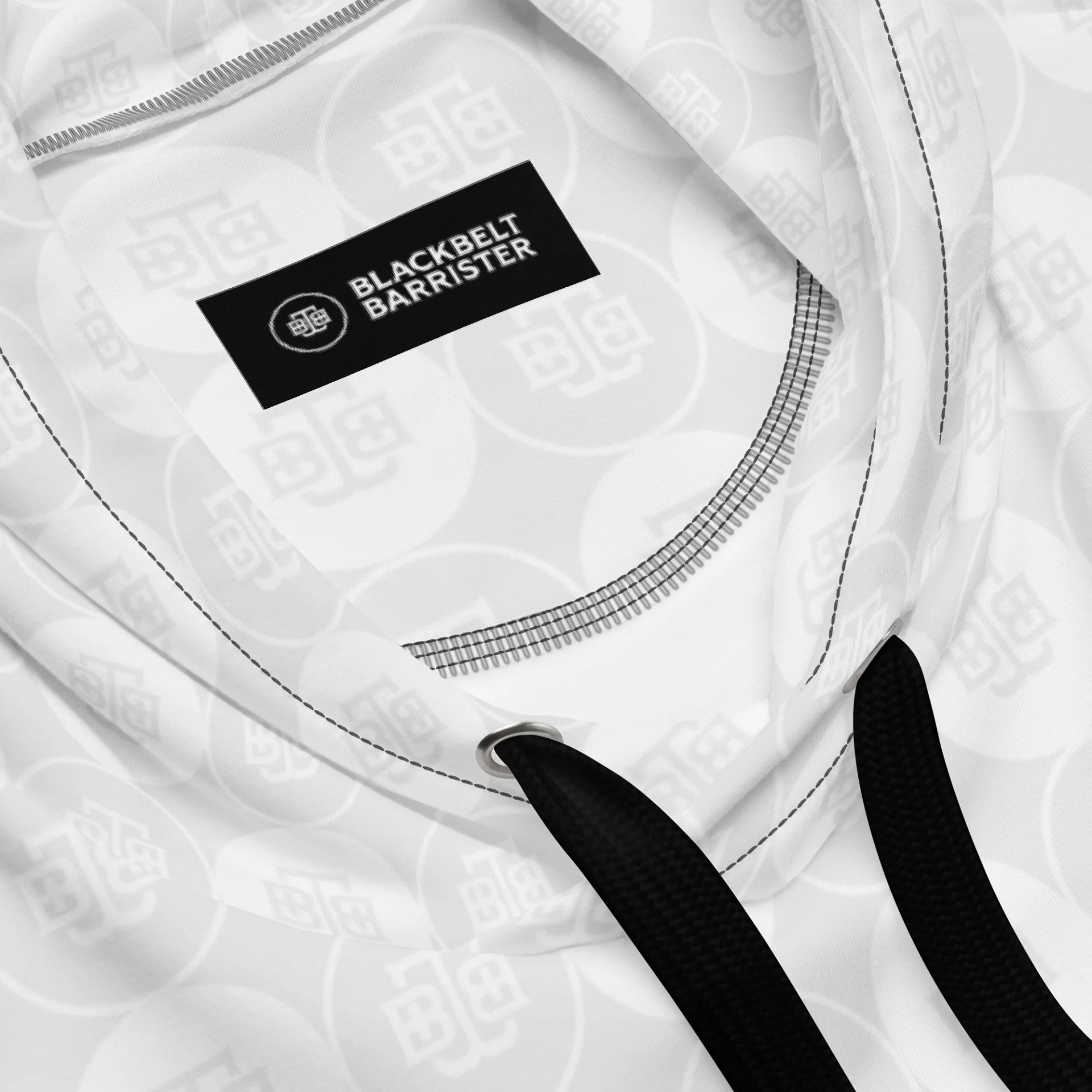 BBB All Over Print White Hoodie product image (4)