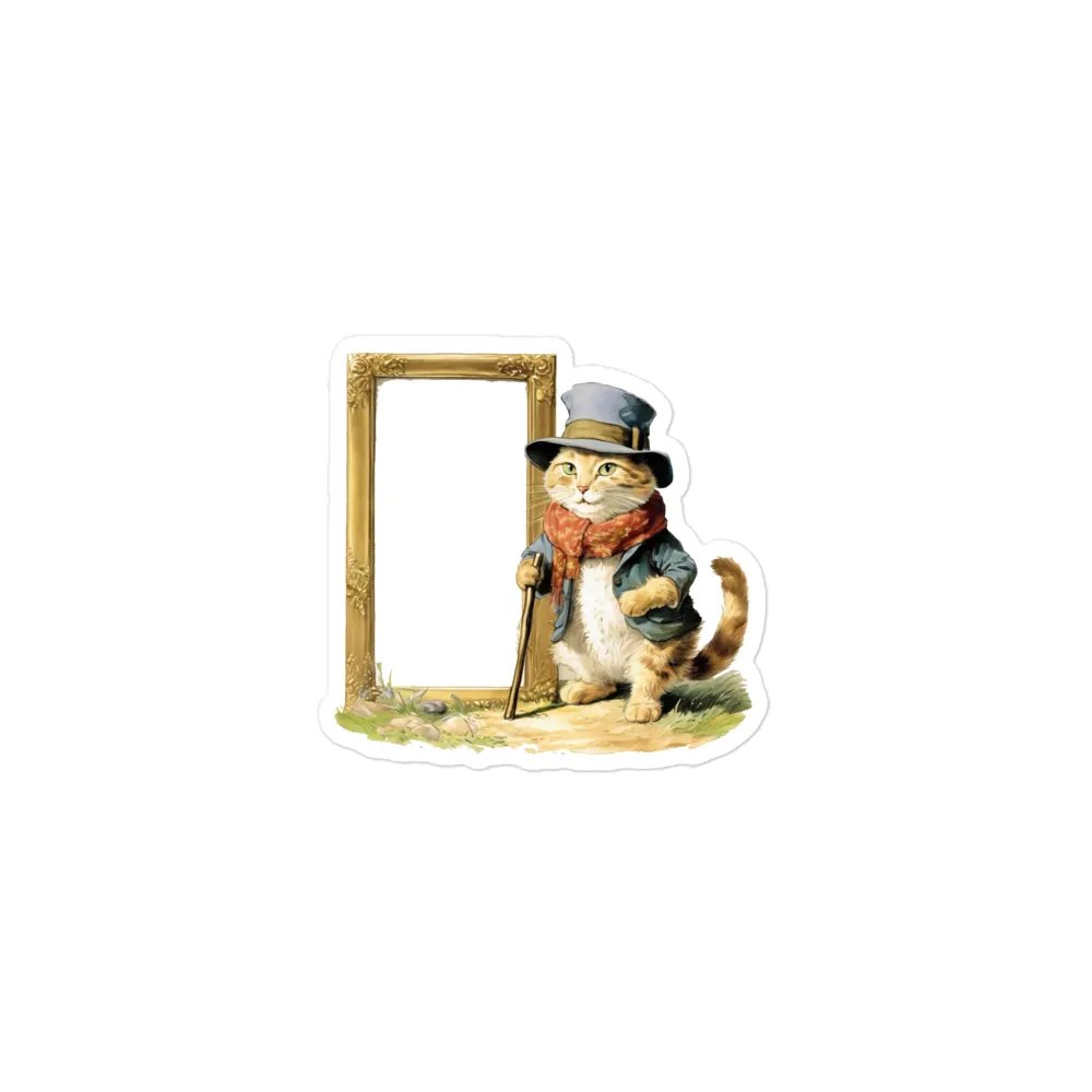 cat and picture frame little note fridge magnet product image (1)