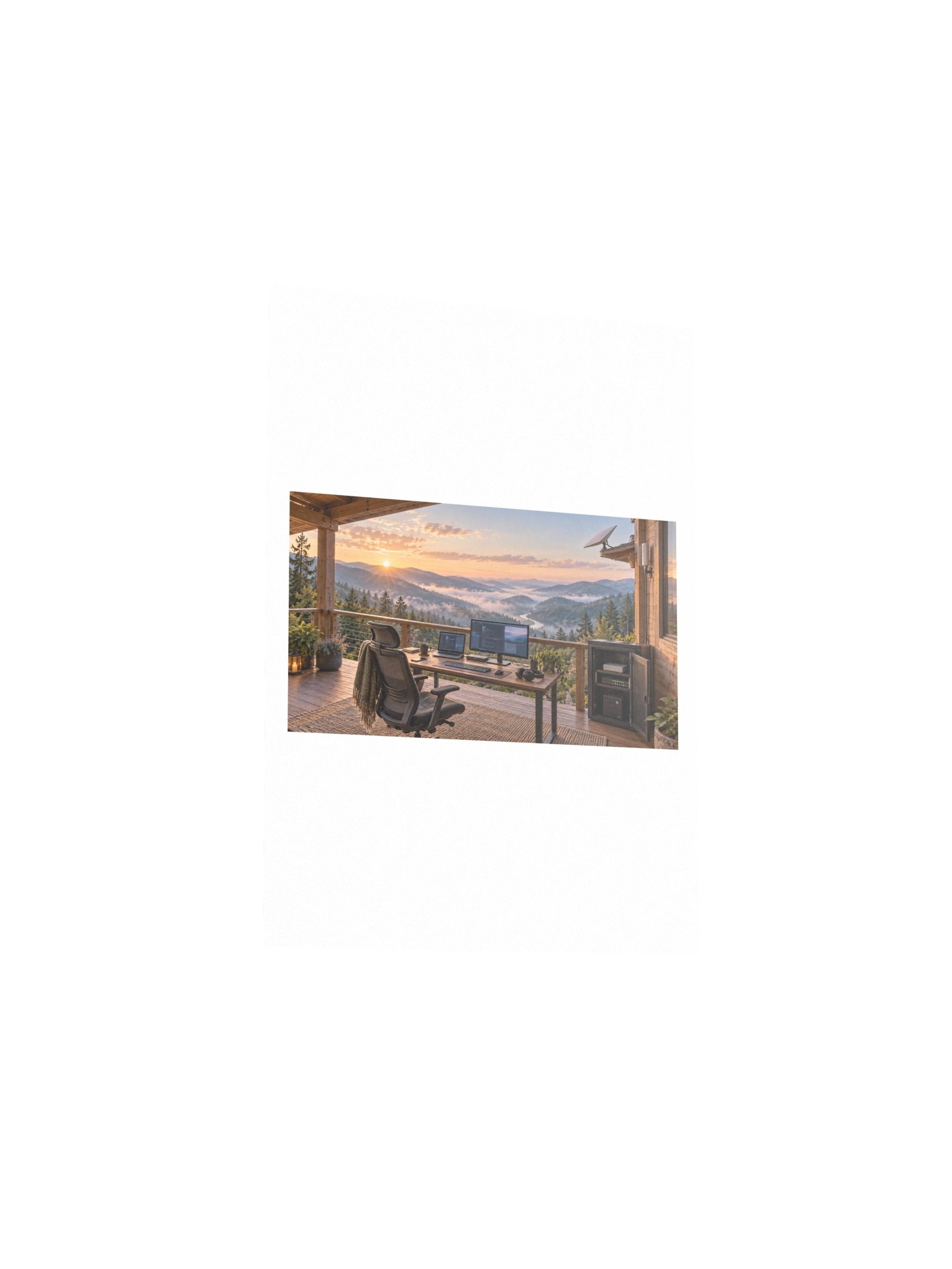 Above the Valley Small Art Print product image (3)