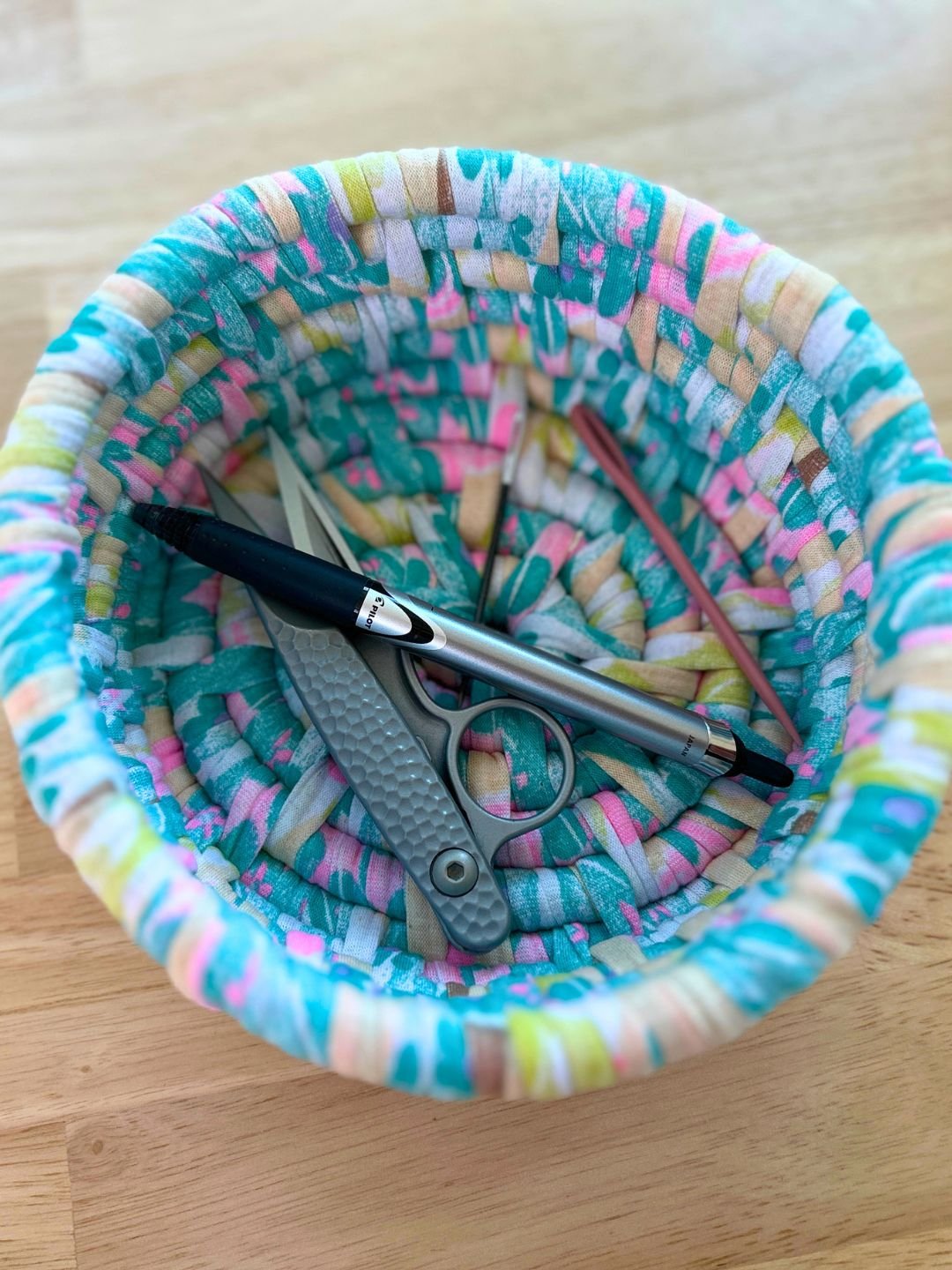 T-Shirt Yarn Coiled Basket (Digital PDF Pattern) product image (3)