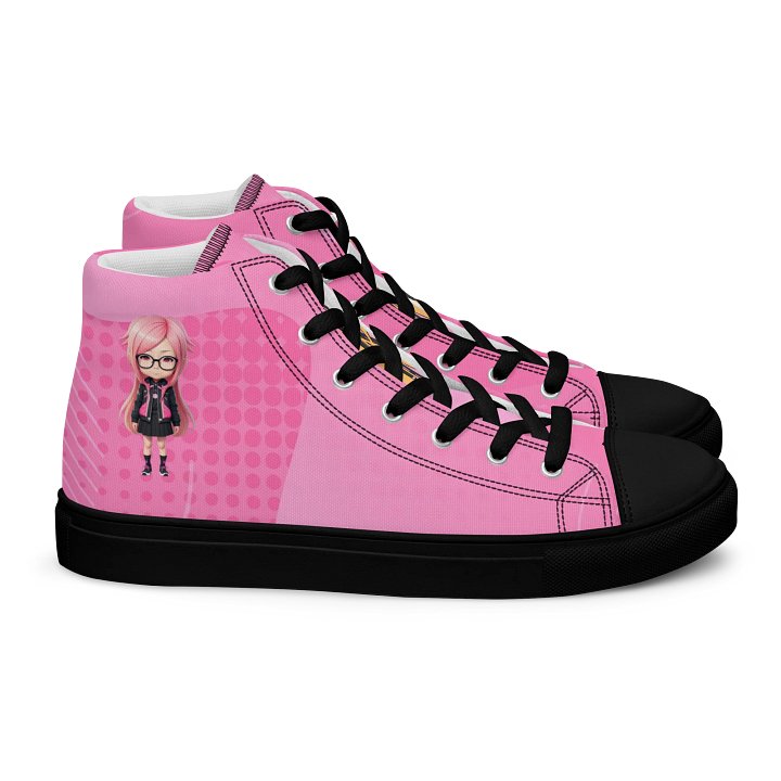 (PINK CHIBI) K Women's High Top Canvas Shoes product image (2)