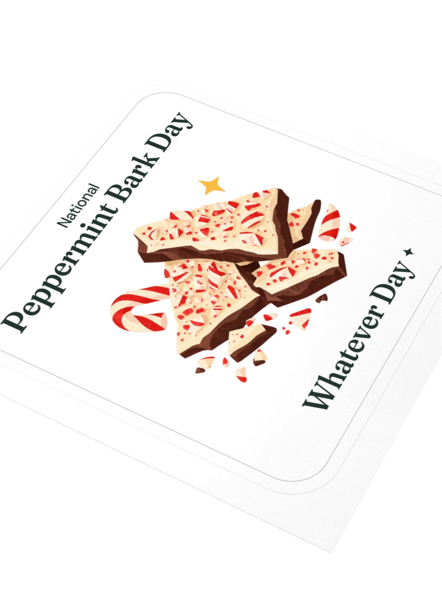 National Peppermint Bark Day Sticker product image (3)