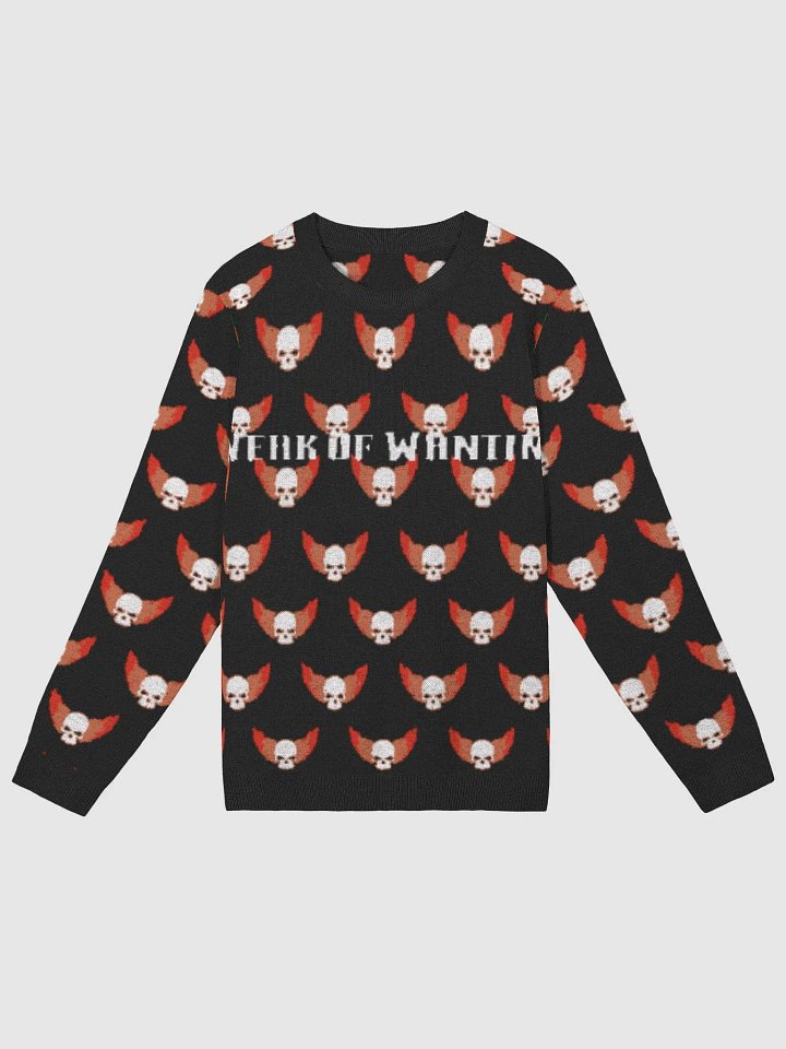 Weak Of Wanting 'Winged Skulls' Christmas Jumper product image (1)