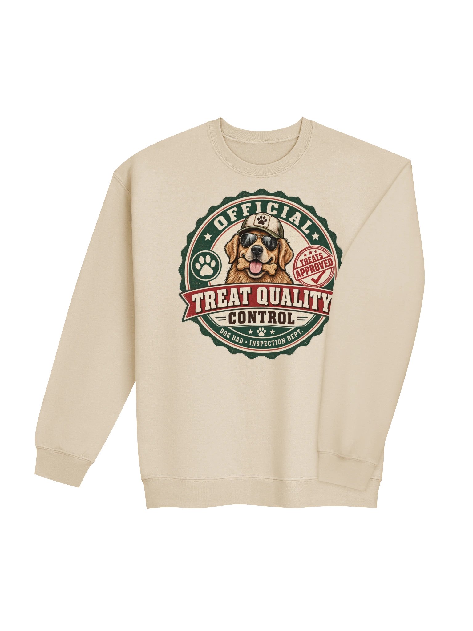 Official Treat Quality Control Crewneck Sweatshirt | Funny Dog Dad Gift product image (25)