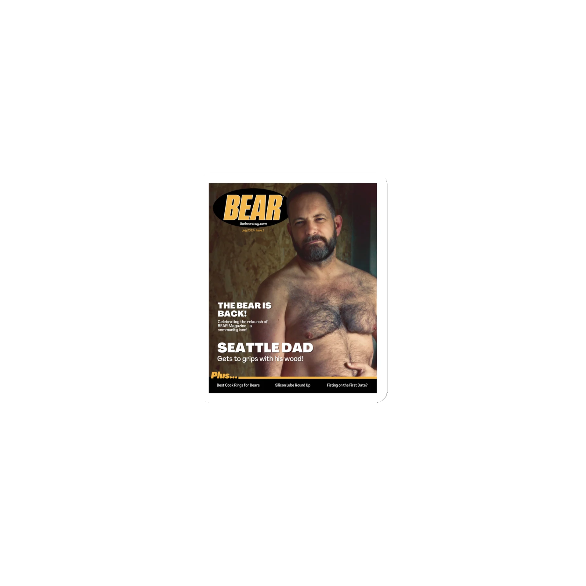 Bear Magazine Fridge Magnet! product image (1)