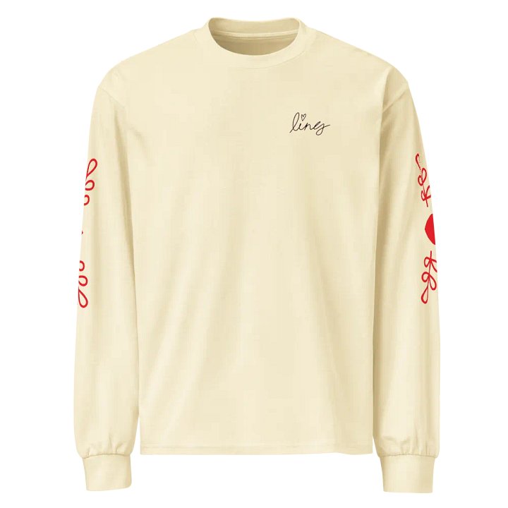 Lingling Kwong Valentine Unisex Premium Heavy Weight Long Sleeve Shirt. product image (1)