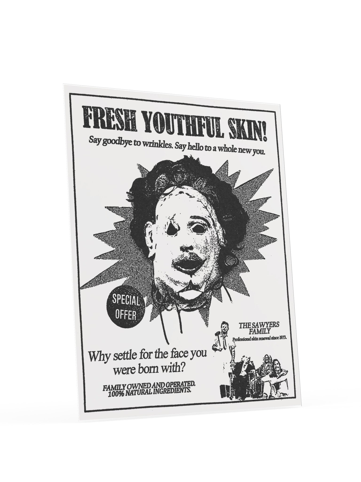 SKINCARE / LEATHERFACE POSTER product image (4)