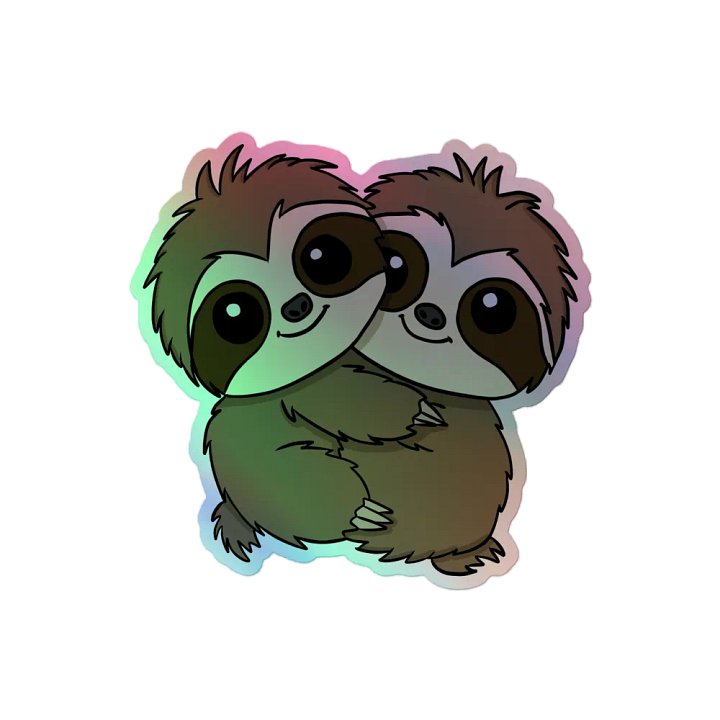 Holographic Sticker Sheet - Hug product image (2)