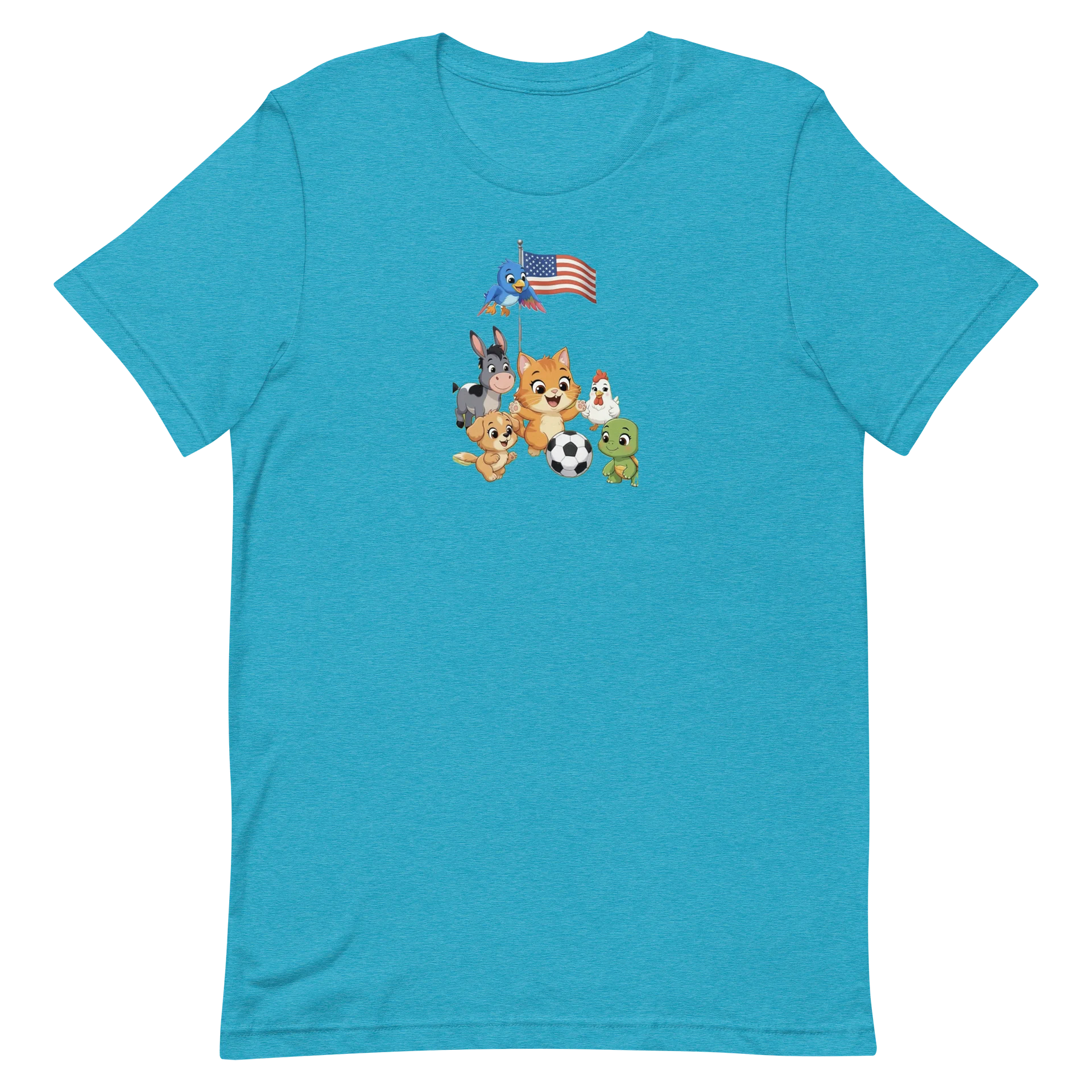 Farm Animals American Flag Soccer Tee product image (2)