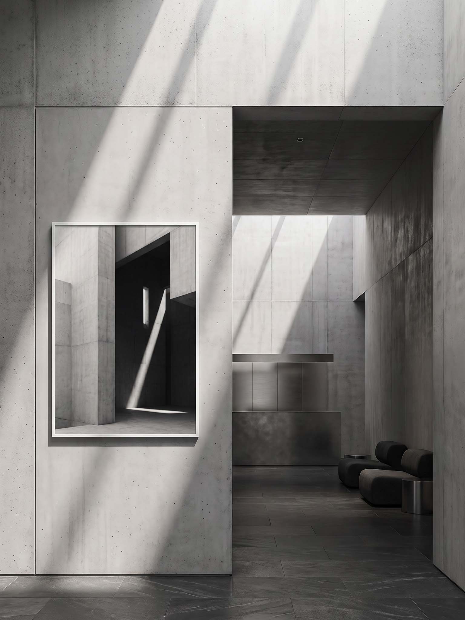 Brutalist Light - Minimalist Concrete Architecture Wall Art product image (61)