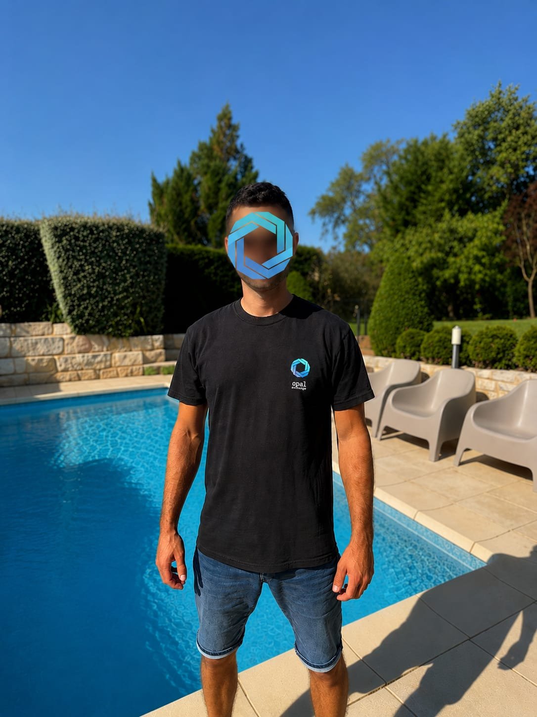 Opal Signature Heavyweight Tee – Black | Invisible Edition product image (2)