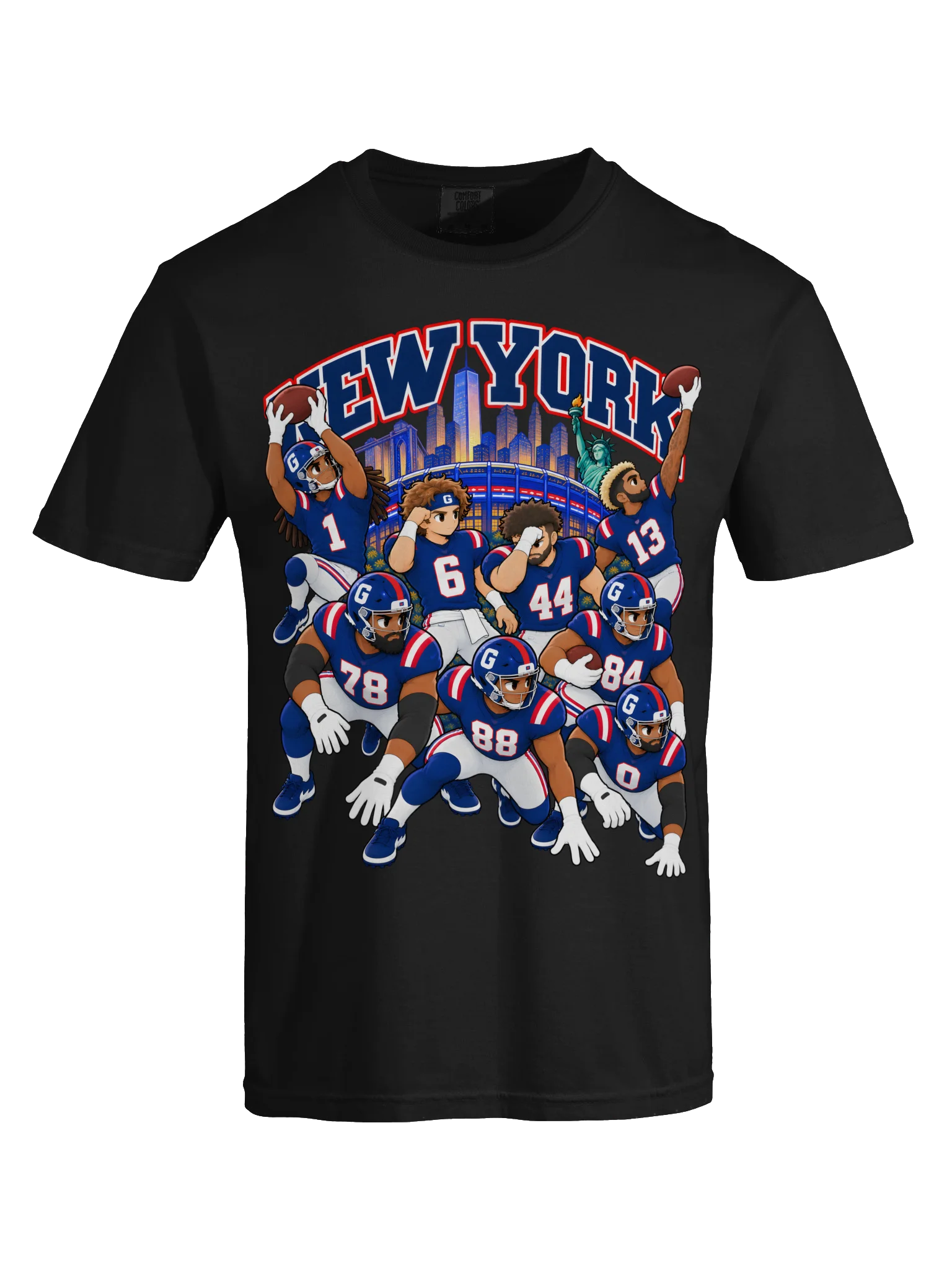 New York Football (Blue) 2026 Animated Player T-Shirt product image (33)