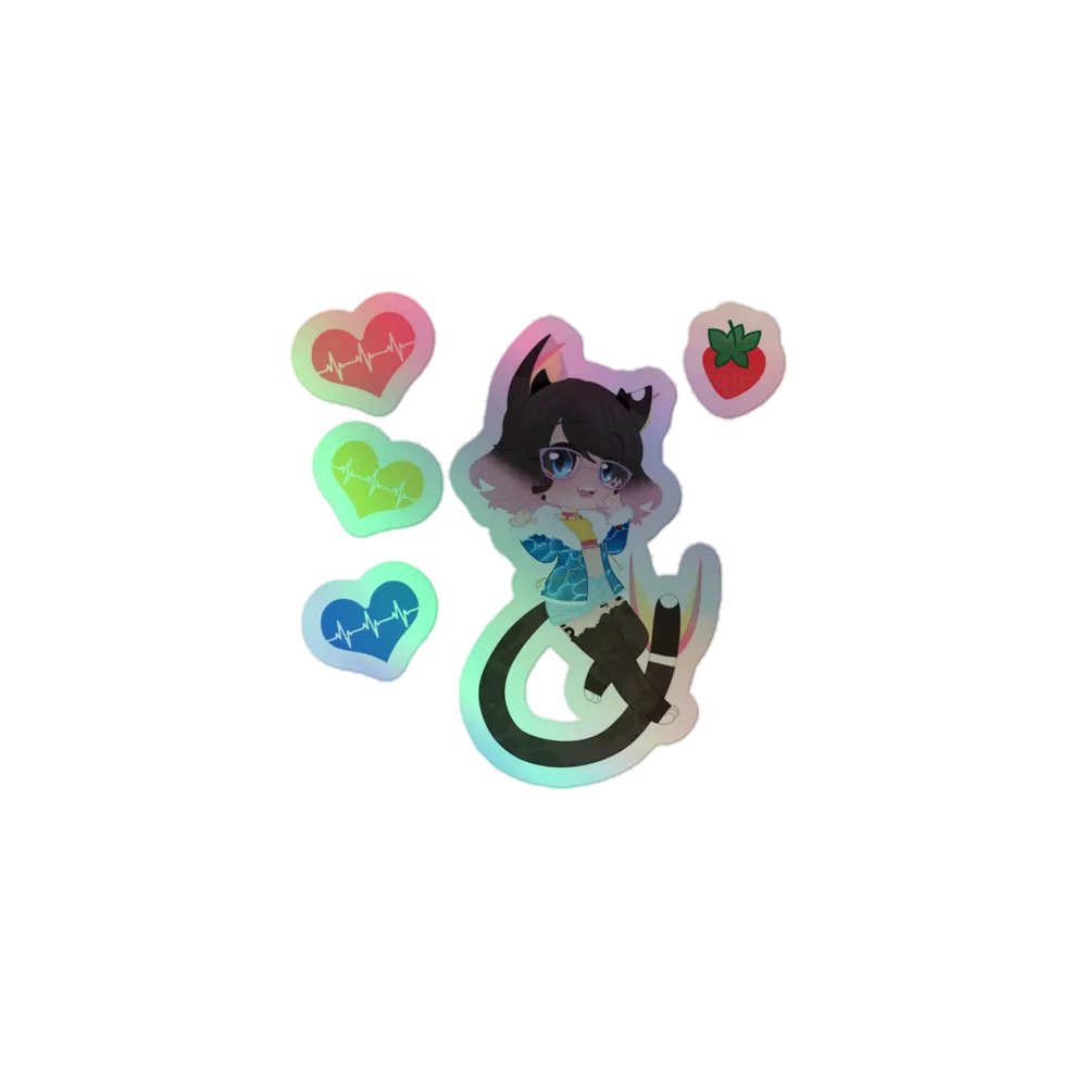 Chibi Holographic Stickers product image (2)