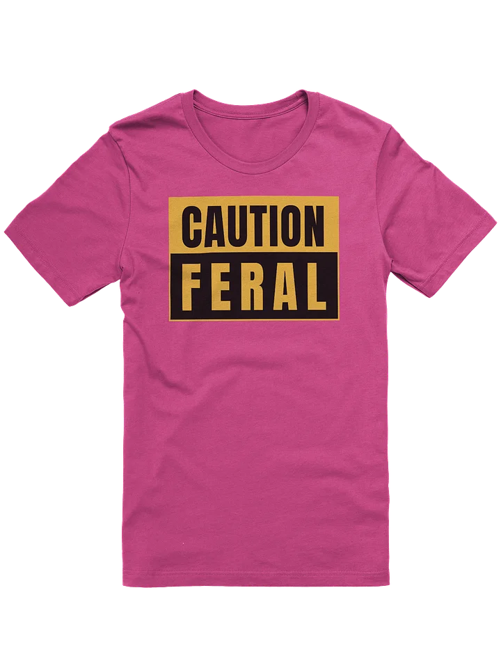 Caution Feral Bella+Canvas 3001 Supersoft T-Shirt product image (1)