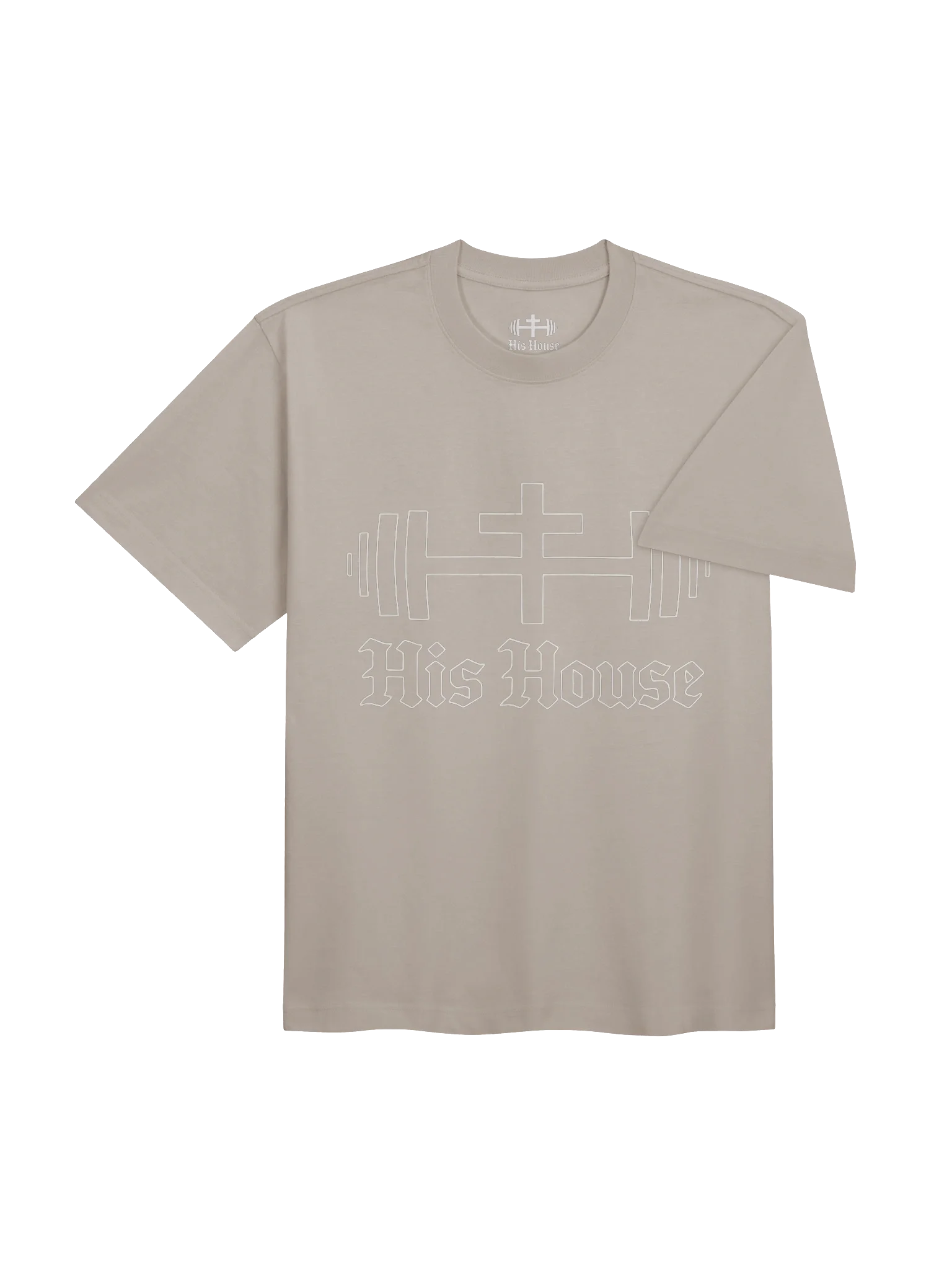 His House Mens Middleweight Oversized T-shirt - Ink Blue/Mushroom by His House