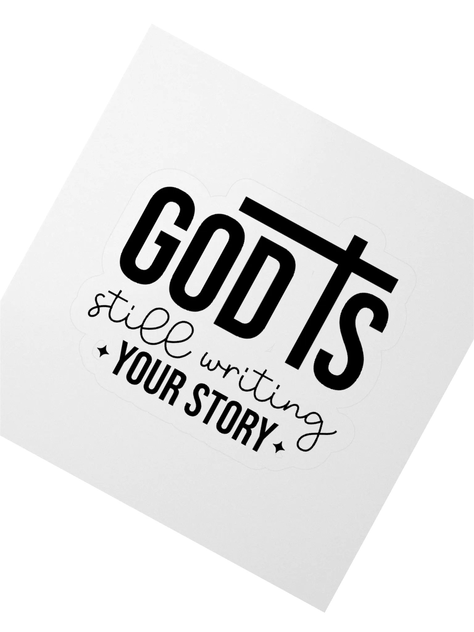 GOD is Still Writing My Story Charm Kiss Cut Stickers product image (2)