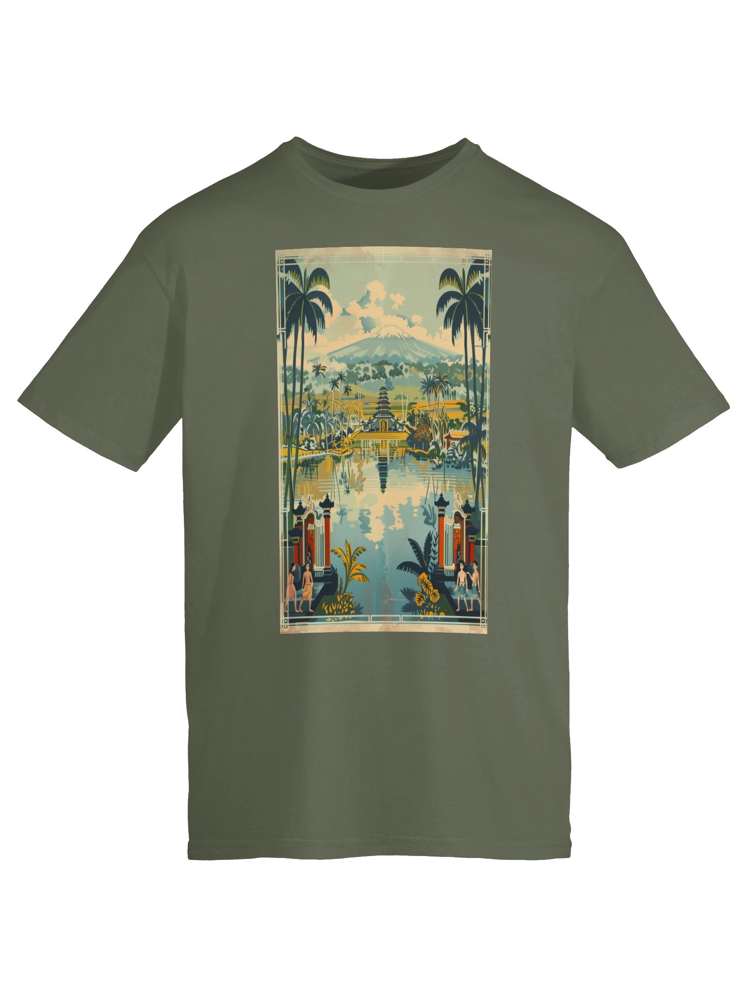 Vintage Tropical Volcano Escape Tee product image (6)