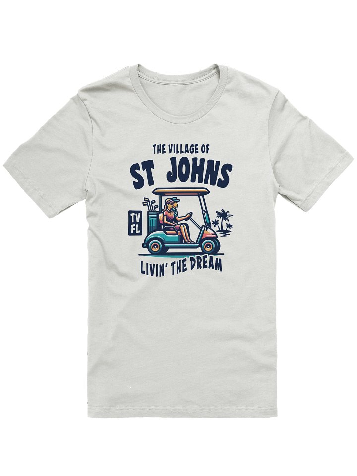 The Village of St Johns TV FL Golf Cart Design T-Shirt product image (7)