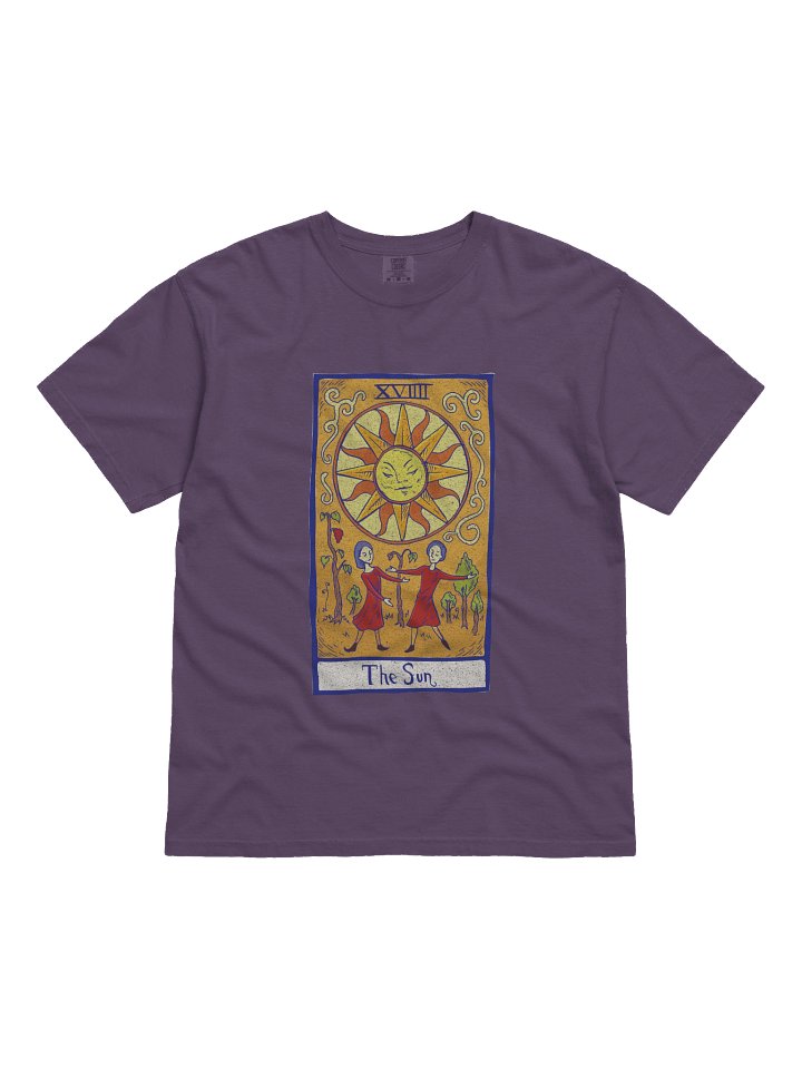 The Sun Tarot Shirt – Vintage Tarot Card Graphic Tee (XVIII) Bright Celestial Design product image (41)