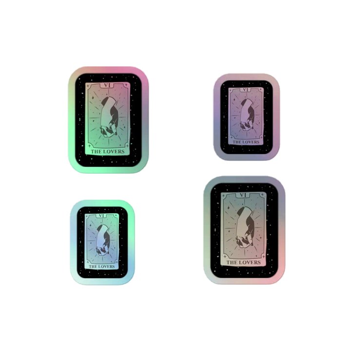The Lovers Tarot Holo Sticker Pack product image (2)